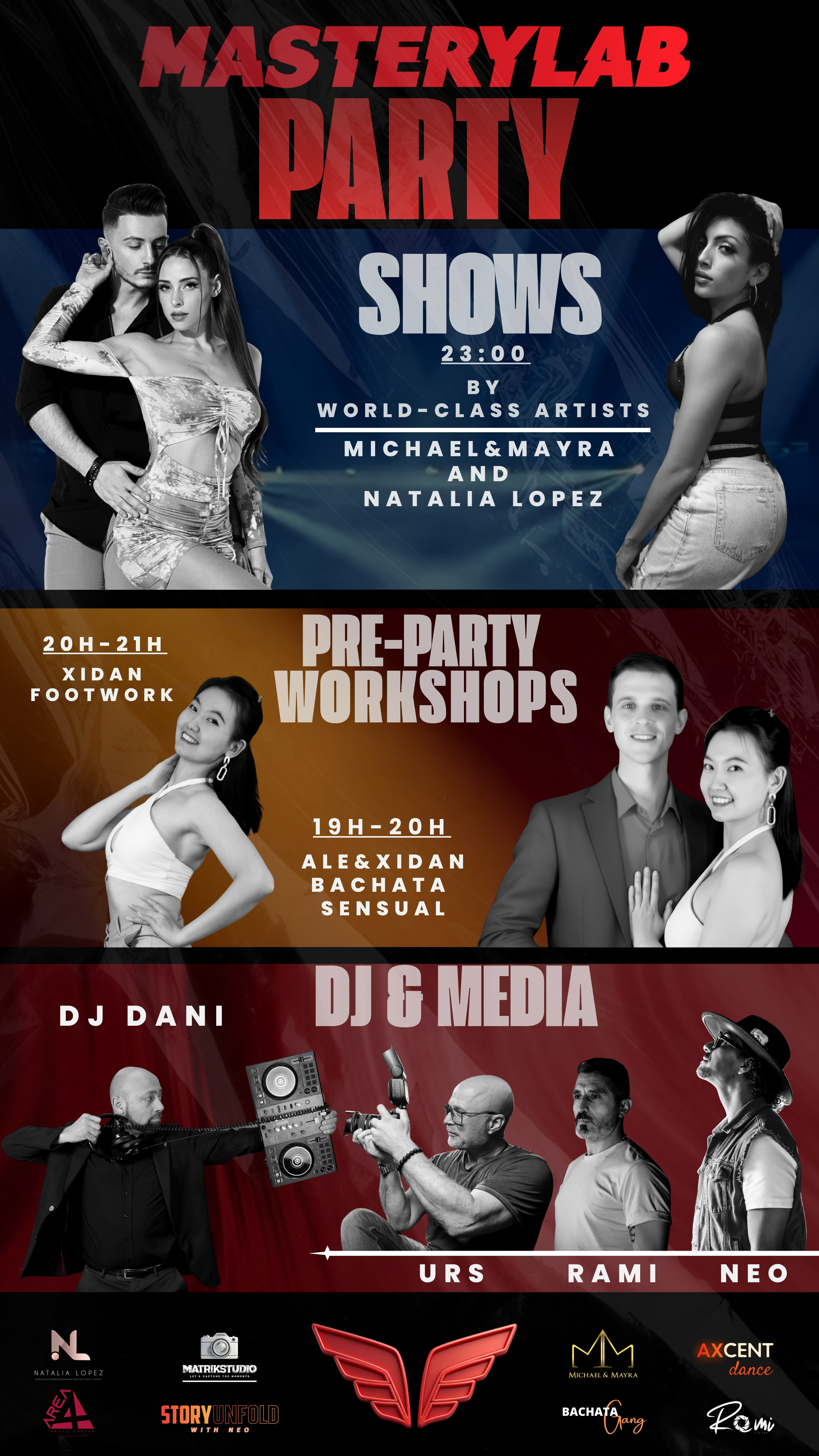 MasteryLab Party Flyer - Shows & Artists